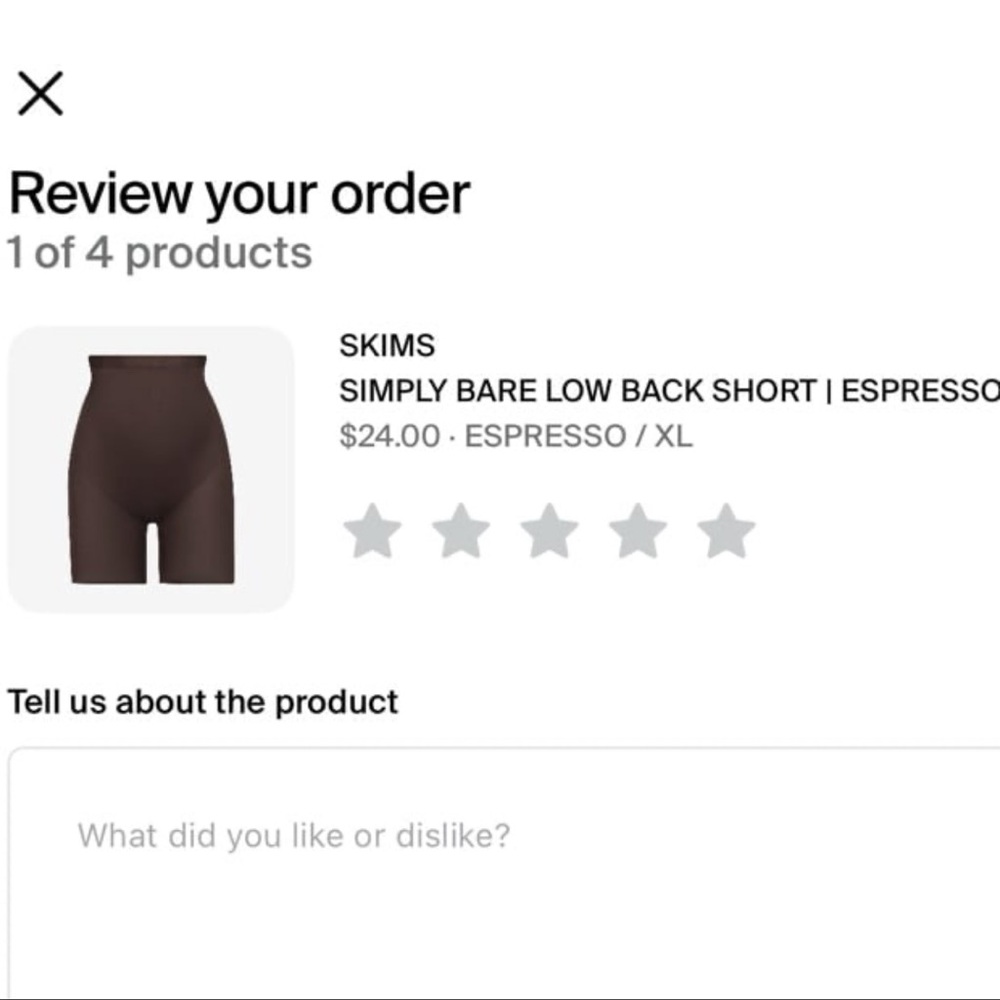 SKIMS Espresso Simply Bare Bike Shorts